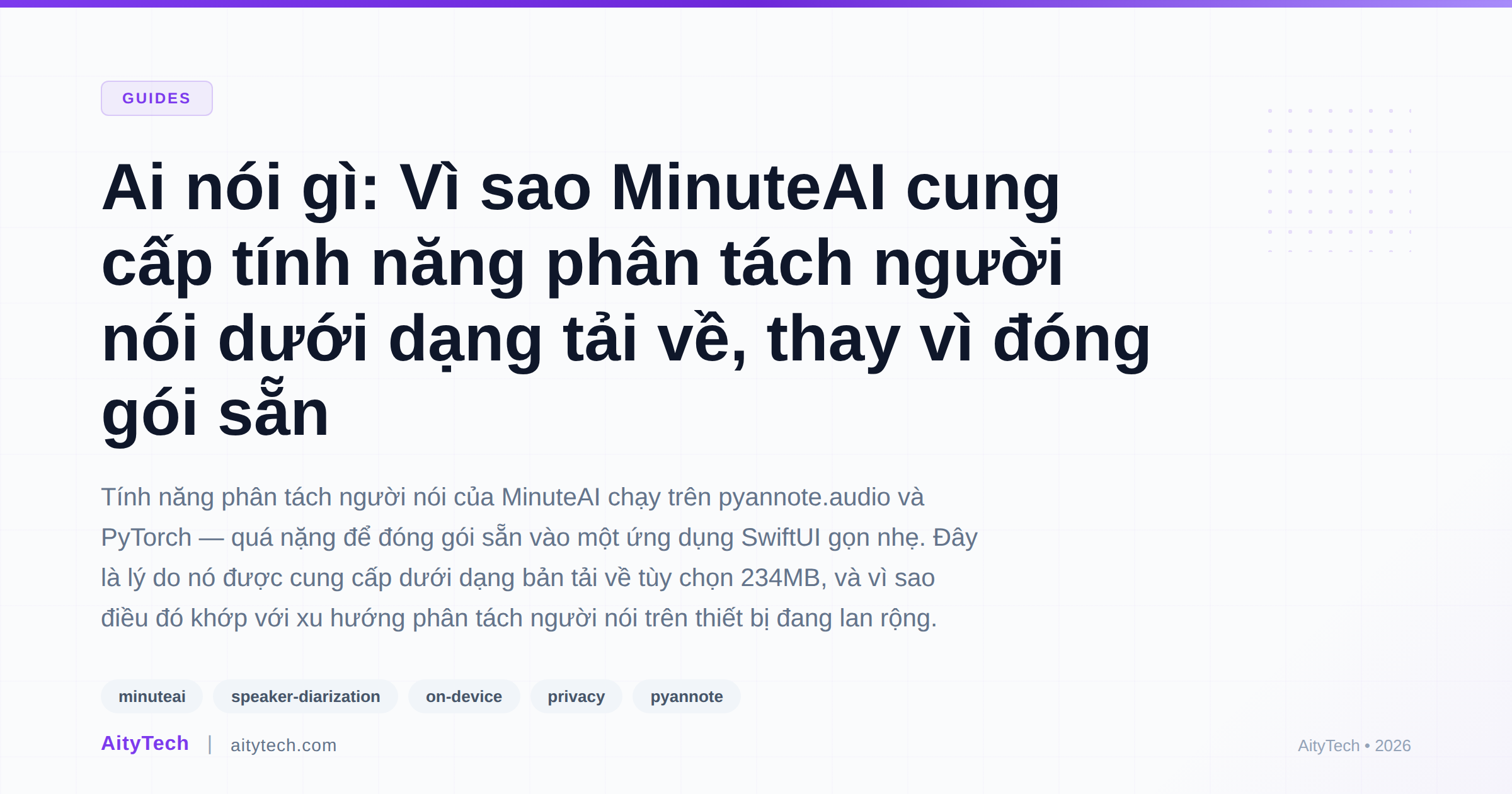 Ai nói gì: Vì sao MinuteAI cung cấp tính năng phân tách người nói dưới dạng tải về, thay vì đóng gói sẵn